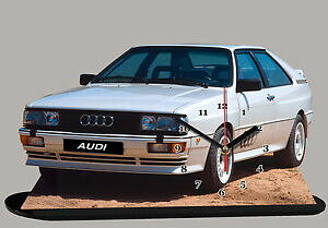 yzzr[@͌^ԁ@ԁ@[VOJ[ ~j`AJ[NbNAEfBNgvoiture miniature, audi quattro 03 en horloge