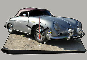 yzzr[@͌^ԁ@ԁ@[VOJ[ ~j`A|VFX|[cvehicule de sport porsche 35603 en horloge miniature sur socle