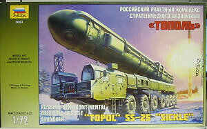 �y���������z�z�r�[�@�͌^�ԁ@�ԁ@���[�V���O�J�[ �v���X�`�b�Nstrategique raketenkomplex topol, 172, zvesda, plastique, neuf