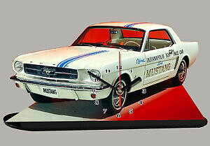 yzzr[@͌^ԁ@ԁ@[VOJ[ ~j`AJ[tH[h}X^OVFr[NbNvoiture miniature, ford mustang shelby 02 en horloge