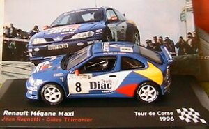 �y���������z�z�r�[�@�͌^�ԁ@�ԁ@���[�V���O�J�[ ���m�[���K�[�k�}�L�V���c�[���h�R���X�l�b�g���[�Nrenault megane maxi 8 tour de corse 1996 ragnotti ixo 143 altaya
