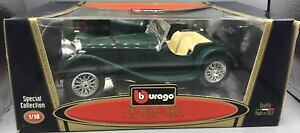 �y���������z�z�r�[�@�͌^�ԁ@�ԁ@���[�V���O�J�[ �W���K�[�X�P�[��edition speciale burago jaguar ss100, 1937 vert, 118 scale boxed