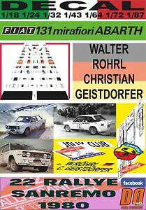yzzr[@͌^ԁ@ԁ@[VOJ[ fJ[tBAbgAogTdecal fiat 131 abarth walter rohrl rsanremo 1980 winner 02