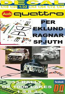 yzzr[@͌^ԁ@ԁ@[VOJ[ fJ[AEfBNgdecal audi quattro a2 peklund 1000 lakes r 1983 7th 02