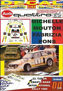 yzzr[@͌^ԁ@ԁ@[VOJ[ fJ[AEfBNgX|[c}^CAtdecal audi quattro sport e2 mmouton manx r 1985 dnf full 01