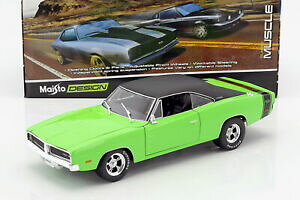 yzzr[@͌^ԁ@ԁ@[VOJ[ dodge chargeur rt annee 1969 vertnoir 118 maisto