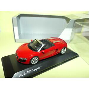 yzzr[@͌^ԁ@ԁ@[VOJ[ AEfBXpC_[JuIfaudi r8 spyder cabriolet v10 rouge schuco 143