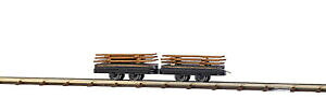 yzzr[@͌^ԁ@ԁ@[VOJ[ ubVSfbusch 12218 deux wagen avec bretterladung, modele 187 h0