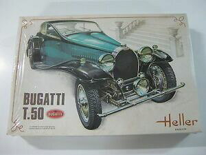【送料無料】ホビー 模型車 車 レーシングカー ビンテージブガッティキットvintage heller bugatti t50 kit de construccion e124