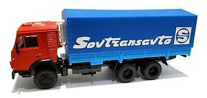 yzzr[@͌^ԁ@ԁ@[VOJ[ XP[J}XJ{bNXechelle 143 elecon 0100510 kamaz 53212 6 x 4 couvert trilateral camionen parfait etat, dans sa boite