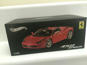 �y���������z�z�r�[�@�͌^�ԁ@�ԁ@���[�V���O�J�[ �G���[�g�t�F���[���X�p�C�_�[hotwheels elite 143 ferrari 458 spider boxed