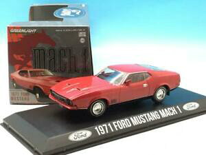 【送料無料】ホビー 模型車 車 レーシングカー フォードムスタングマッハレッドgreenlight 1971 ford mustang mach 1 rouge 86403 143