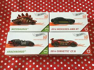 �y���������z�z�r�[�@�͌^�ԁ@�ԁ@���[�V���O�J�[ �z�b�g�z�C�[���G���W�������Z�f�X�R���x�b�ghot wheels id voitures x 4 moteur saurus, mercedes, arachnorod, corvette