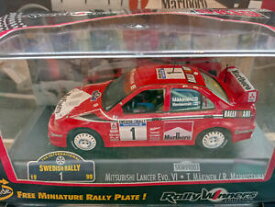 【送料無料】ホビー　模型車　車　レーシングカー ランサーエボスウェーデンラリーマルボロ143 mitsubishi lancer evo vi 1999 rallye suede tommi makkinen avec marlboro