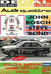 yzzr[@͌^ԁ@ԁ@[VOJ[ fJ[AEfBNgW{bVC[v^CAdecal audi quattro a2 john bosch ypres 24 hours r 1986 dnf 02