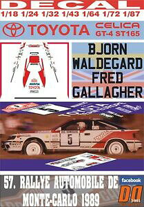 yzzr[@͌^ԁ@ԁ@[VOJ[ fJ[g^ZJOAe}eJ^CAdecal toyota celica gt4 bwaldegard r montecarlo 1989 dnf 02