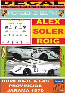 yzzr[@͌^ԁ@ԁ@[VOJ[ fJ[|VFn}decal porsche 917k asoler roig homenaje provincias jarama 1970 02