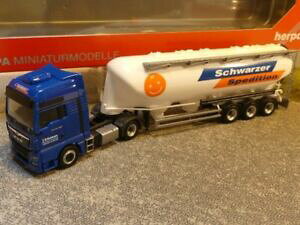 �y���������z�z�r�[�@�͌^�ԁ@�ԁ@���[�V���O�J�[ ���[���L�����A187 herpa man tgx xxl euro 6 c eutersilo sz noir transporteur 308885
