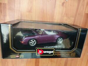 yzzr[@͌^ԁ@ԁ@[VOJ[ NVbN|VFJoCIbg_CJXgfburago 118 classic 1993 porsche 911 carrera violet diecast voiture modele