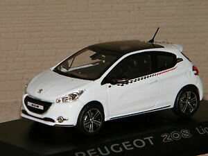 �y���������z�z�r�[�@�͌^�ԁ@�ԁ@���[�V���O�J�[ �v�W���[���C��peugeot 208 ligne s 2012 white norev 143 ref 472802