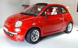 yzzr[@͌^ԁ@ԁ@[VOJ[ XP[[XCXbhtBAbgJuIlgb g echelle 1 numero 24 rolls royce rouge fiat 500 500c cabriolet burago
