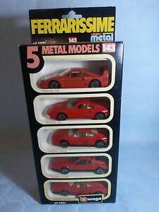 yzzr[@͌^ԁ@ԁ@[VOJ[ re[WtF[ob`burago 143 vintage 1983 ferrarissime ferrari lot de 5 voitures