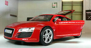 yzzr[@͌^ԁ@ԁ@[VOJ[ bhXP[AEfBfg lgb 124 echelle rouge audi r8 v10 31281 detailles maisto metalliques modele de voiture