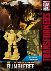 yzzr[@͌^ԁ@ԁ@[VOJ[ }nio`S[ho[WgX^A[XfLbgbumblebee gold version transformers metal earth 3d model kit fascinations