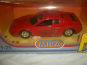 �y���������z�z�r�[�@�͌^�ԁ@�ԁ@���[�V���O�J�[ �t�F���[���~���gmira 1523 ferrari testarossa red 125 mint amp; boxed