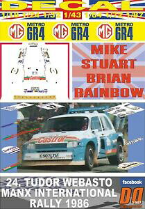 yzzr[@͌^ԁ@ԁ@[VOJ[ fJ[}^CAdecal mg metro 6r4 mstuart manx inter r 1986 dnf 02