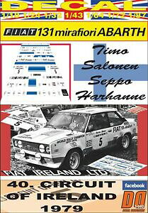 yzzr[@͌^ԁ@ԁ@[VOJ[ fJ[tBAbgAogACh^CAdecal fiat 131 abarth tsalonen circiuit of ireland 1979 dnf 02