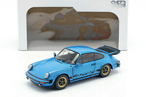�y���������z�z�r�[�@�͌^�ԁ@�ԁ@���[�V���O�J�[ �|���V�F�~�l�����@porsche 911 930 30 coupe annee de construction 1984 minerva bleu 118 solido