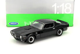 【送料無料】ホビー　模型車　車　レーシングカー ポンティアックトランスpontiac firebird trans am annee 1972 noir 118 welly