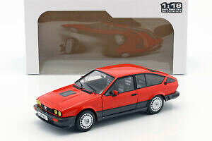 【送料無料】ホビー 模型車 車 レーシングカー アルファロメオalfa romeo gtv6 annee 1984 rouge 118 solido