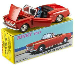 �y���������z�z�r�[�@�͌^�ԁ@�ԁ@���[�V���O�J�[ �A�g���X�v�W���[�J�u���I��disponible dinky noel 2016 atlas peugeot 404 cabriolet pininfarina rouge ref 528