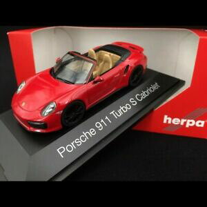 yzzr[@͌^ԁ@ԁ@[VOJ[ |VF^CvtF[Y^[{JuIJ[}Cbhporsche 911 type 991 phase ii turbo s cabriolet 2016 rouge carmin 143 herpa 071