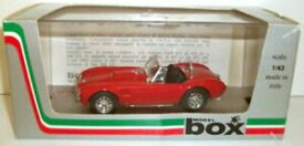【送料無料】ホビー　模型車　車　レーシングカー ボックスシェルビーコブラbox 143 8410 ac shelby cobra ruote a raggi red