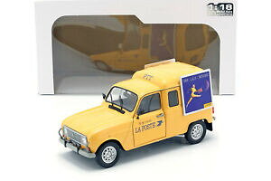 �y���������z�z�r�[�@�͌^�ԁ@�ԁ@���[�V���O�J�[ ���m�[�C�G���[renault 4lf4 la poste annee 1988 jaune 118 solido