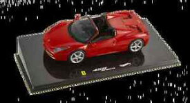 【送料無料】ホビー　模型車　車　レーシングカー フェラーリスパイダーレッドmattel hotwheels 143 w1182 ferrari 458 spider red