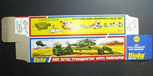 yzzr[@͌^ԁ@ԁ@[VOJ[ gX|[gwRv^[IWi{bNX{bNX~gdinky 618, aec artic transporter w helicopter original box boite seule mint