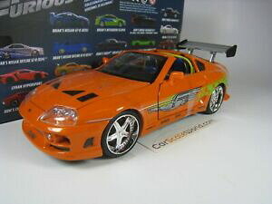 �y���������z�z�r�[�@�͌^�ԁ@�ԁ@���[�V���O�J�[ �g���^�X�[�v���u���C�A��toyota supra brian fast and furious 124 jada toys
