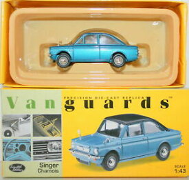 【送料無料】ホビー　模型車　車　レーシングカー シャモアvanguards 143 va40001 singer chamois turquoise blue