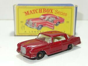 �y���������z�z�r�[�@�͌^�ԁ@�ԁ@���[�V���O�J�[ �}�b�`�x���c�J�b�gmatchbox lesney 53 mercedes benz coupe 269