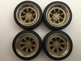 【送料無料】ホビー　模型車　車　レーシングカー スケールアルミホイールチューニング118 scale modified tuning veritable aluminium 15 minilites wheels