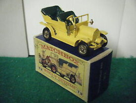 【送料無料】ホビー　模型車　車　レーシングカー マッチスパイカーmatchbox yesteryear no y16 1904 spyker jaune vif boxed