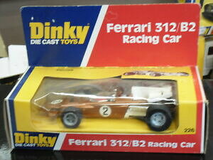 yzzr[@͌^ԁ@ԁ@[VOJ[ re[WtF[[XJ[vpeB~gvintage rare dinky 226, ferrari 312b2,fi, voiture de course, propriete de , mint boxed