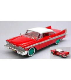 【送料無料】ホビー　模型車　車　レーシングカー プリマスフューリークリスティングリーンホイールplymouth fury 1958 christine green wheels 124