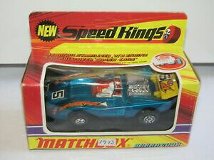 �y���������z�z�r�[�@�͌^�ԁ@�ԁ@���[�V���O�J�[ �}�b�`�X�s�[�h�o�[�_�{�b�N�Xmatchbox speed kings k51 barracuda blue en parfait etat, dans sa boite