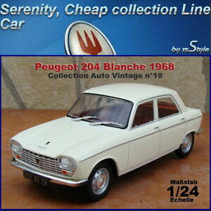 yzzr[@͌^ԁ@ԁ@[VOJ[ vW[zCgI[gBe[WAVFbglbg[Nneuve peugeot 204 blanche 1968 auto vintage n19 fascicule 124 hachette ixo