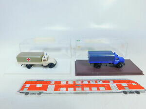 �y���������z�z�r�[�@�͌^�ԁ@�ԁ@���[�V���O�J�[ ���g���b�N�{�b�N�Xca1480,5 2x brekina 187h0 camion magirus 4611 thw 4217 drk , bonne box